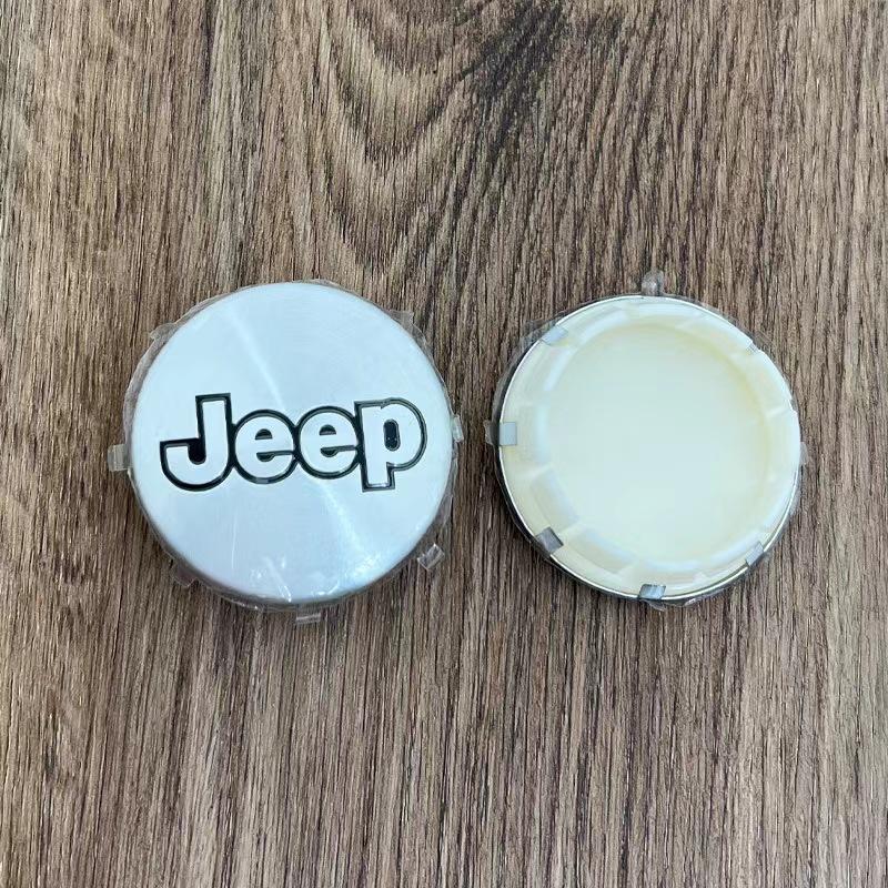 For Jeep 55mm Aluminum Alloy Car Logo Wheel Center Cover Hub Accessories For Jeep Grand Cherokee Wrangler JK Gladiator Compas