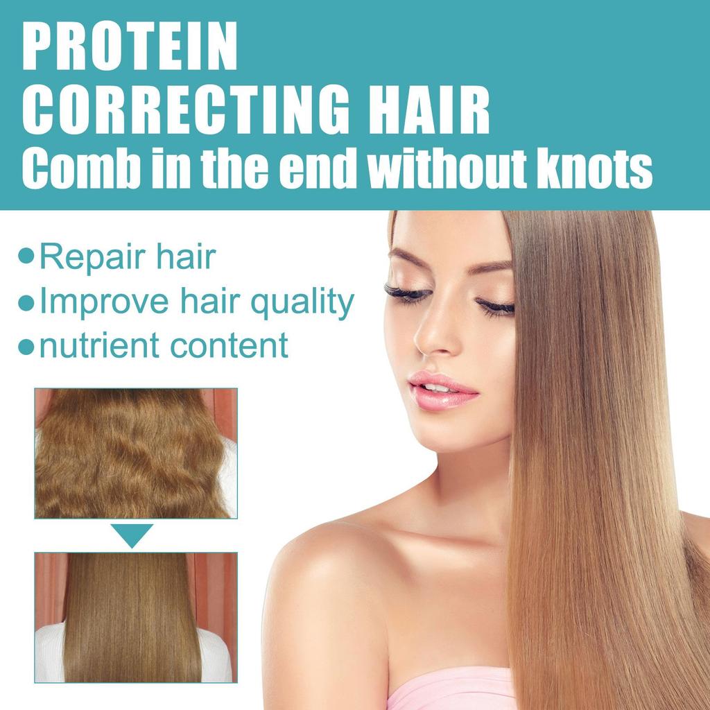 EELHOE Protein Straightening Cream: Smooths frizz, repairs split ends and damaged hair, prevents pulling.