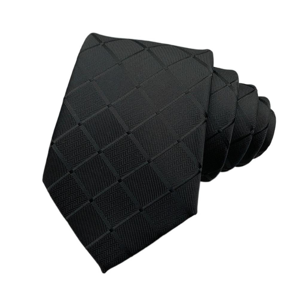 Однотонный мужской галстук Цветочный ретро-галстук Классический черный галстук Рубашка