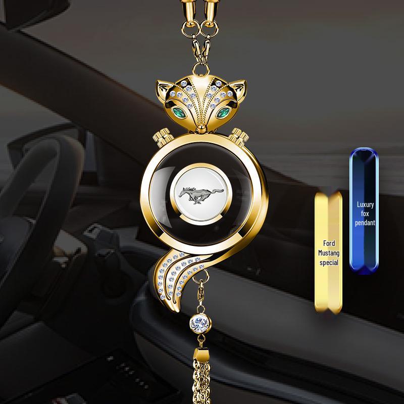 Хрустальный подвесной освежитель воздуха для автомобиля в виде лисы - Подвеска на зеркало заднего вида