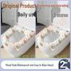 Washable Waterproof Adhesive Toilet Seat Cushion Cover, All-Season, Printed Design