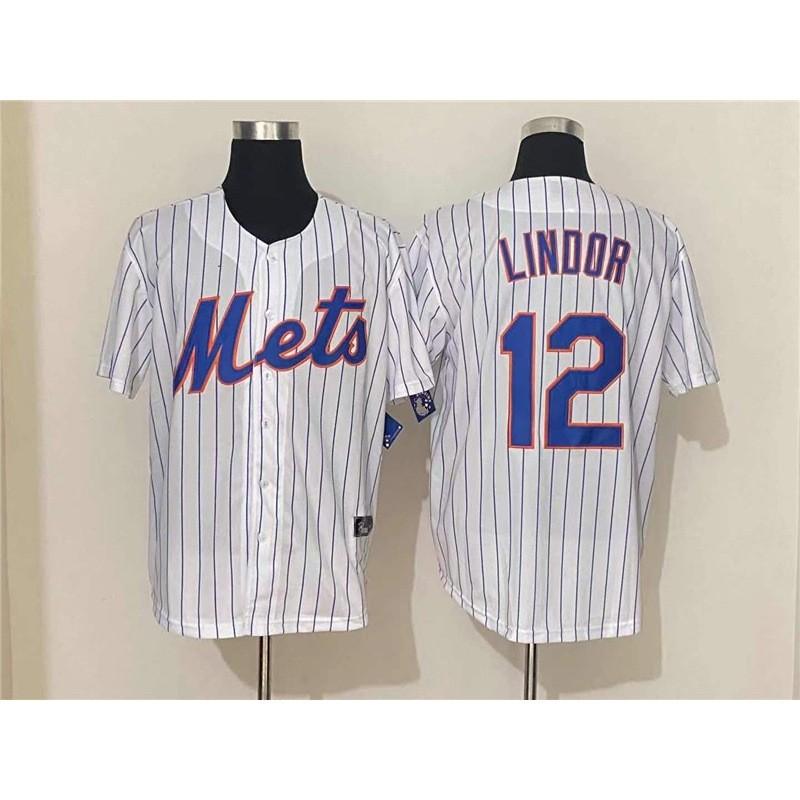 New York Mets MLB Baseball Jersey Unisex Stitched Fan Apparel Custom Number 12 18 20 48