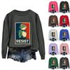 Women's Fashion Daily Versatile Casual Sweatshirts Long Sleeve Round Neck Top Sweatshirts
