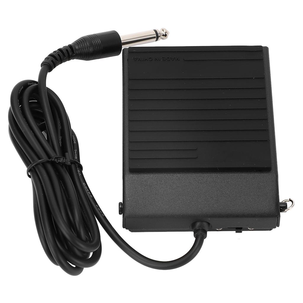 Универсальная педаль сустейна Металлическая конструкция Нескользящая резиновая педаль для MIDI-клавиатуры Цифровая