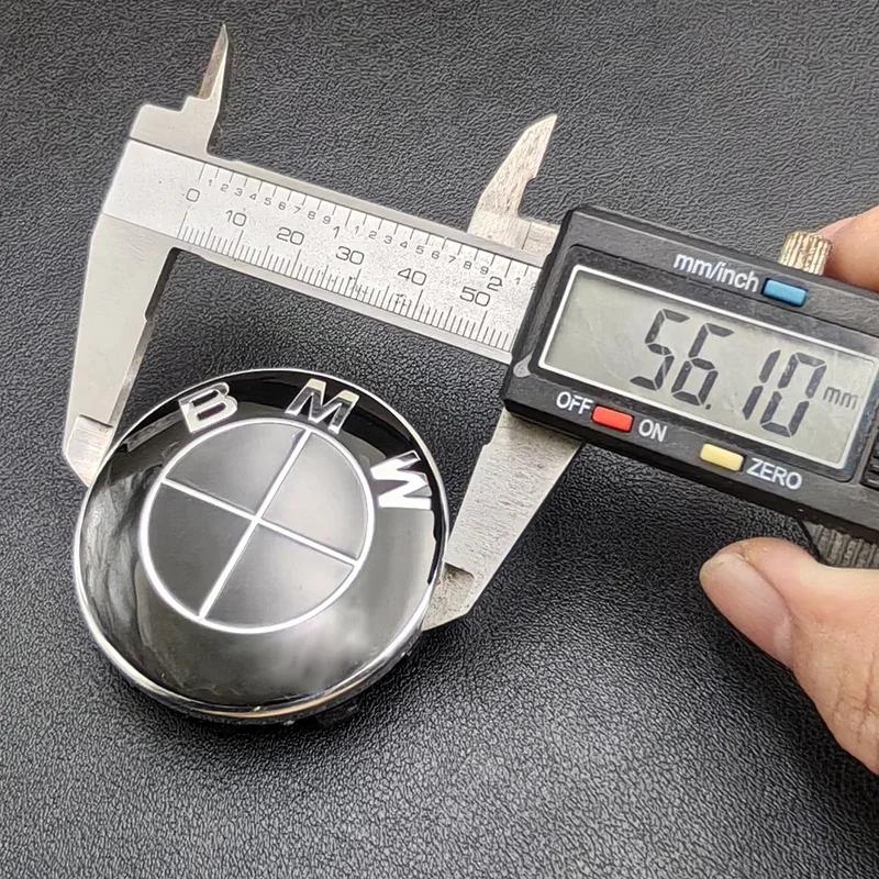 4pcs 56MM 68MM Full Black Badge Car Wheel Center Hup Caps Wheel Cover For BMW E46 E90 E60 E36 F30 F10 F01 X5 X3 E91 G20 G30 E92