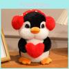 Плюшевая игрушка пингвин с наушниками для детей и в качестве подарка