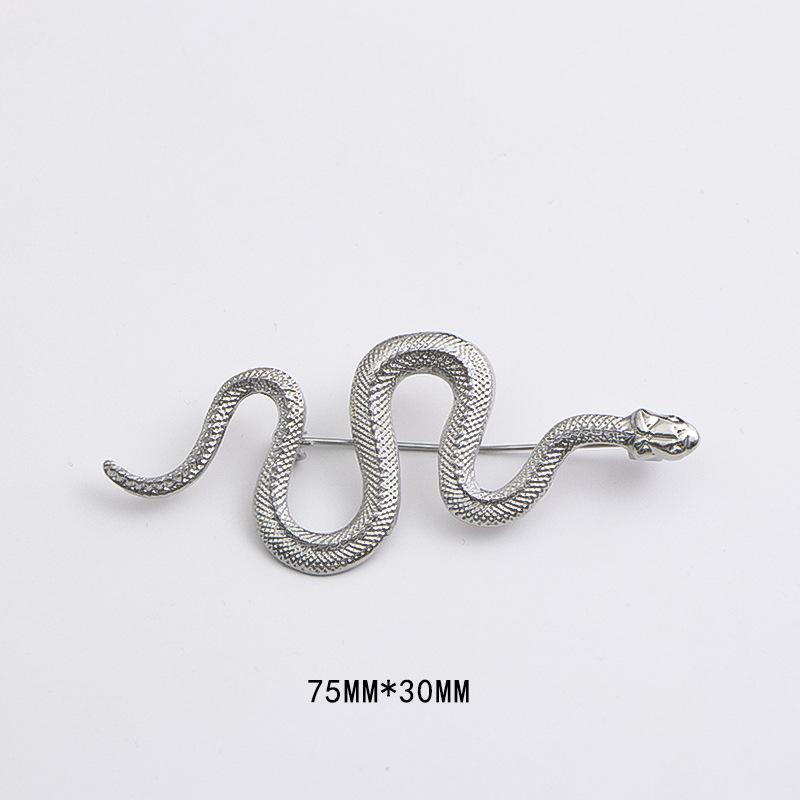 Холодная модная мужская и женская ретро-брошь в виде змеи, креативные персонализированные аксессуары для костюма, высококачественная металлическая брошь-булавка