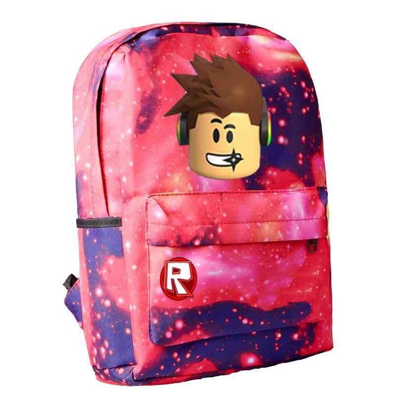 Roblox School Backpack Student Canvas Bag Boys Casual Outdoor Climbing Backpack
