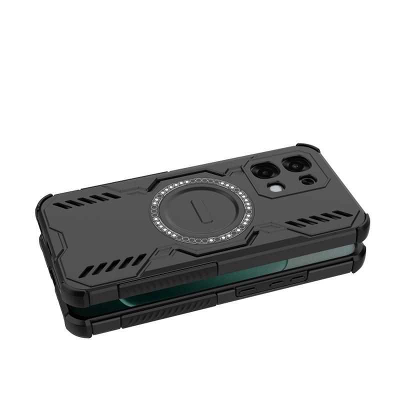 Для чехла Oppo A6 Pro Для Oppo A6 Pro Противоударный Жесткий Бронированный Магнитная Адсорбция Беспроводная Зарядка Задняя Крышка Для Чехла Oppo A6 Pro