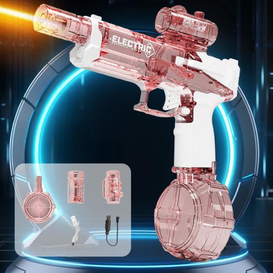 Электрический водный шутер для взрослых и детей, водяная струя, игрушка со светодиодными огнями, ночная водный шутер, летняя водная забава, игрушка для отдыха на открытом воздухе