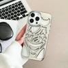 Премиальный матовый гальванизированный полый чехол-Джокер для iPhone 17 Pro Max
