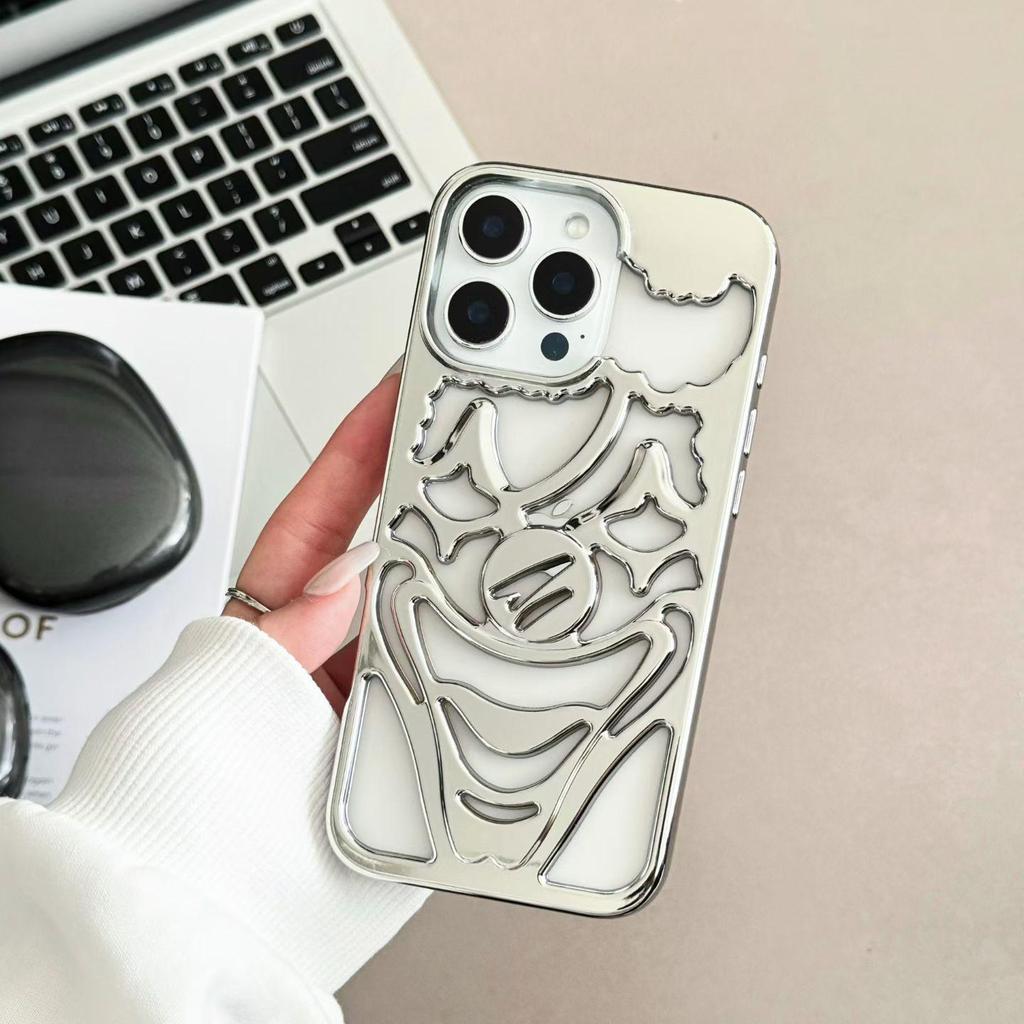 Премиальный матовый гальванизированный полый чехол-Джокер для iPhone 17 Pro Max