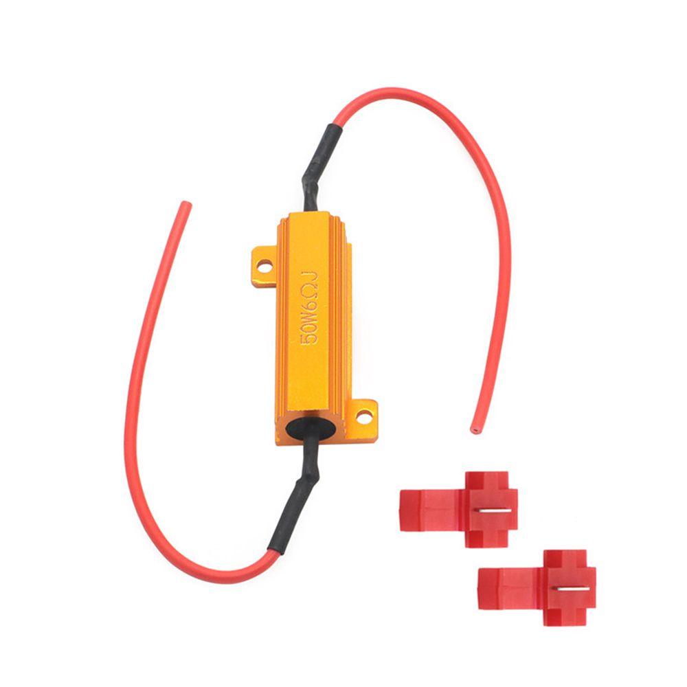 Resistance Wiring Fog Lamps Decode 50W 6 ohm Load Resistor Turn Signal Headlight Load Resistor