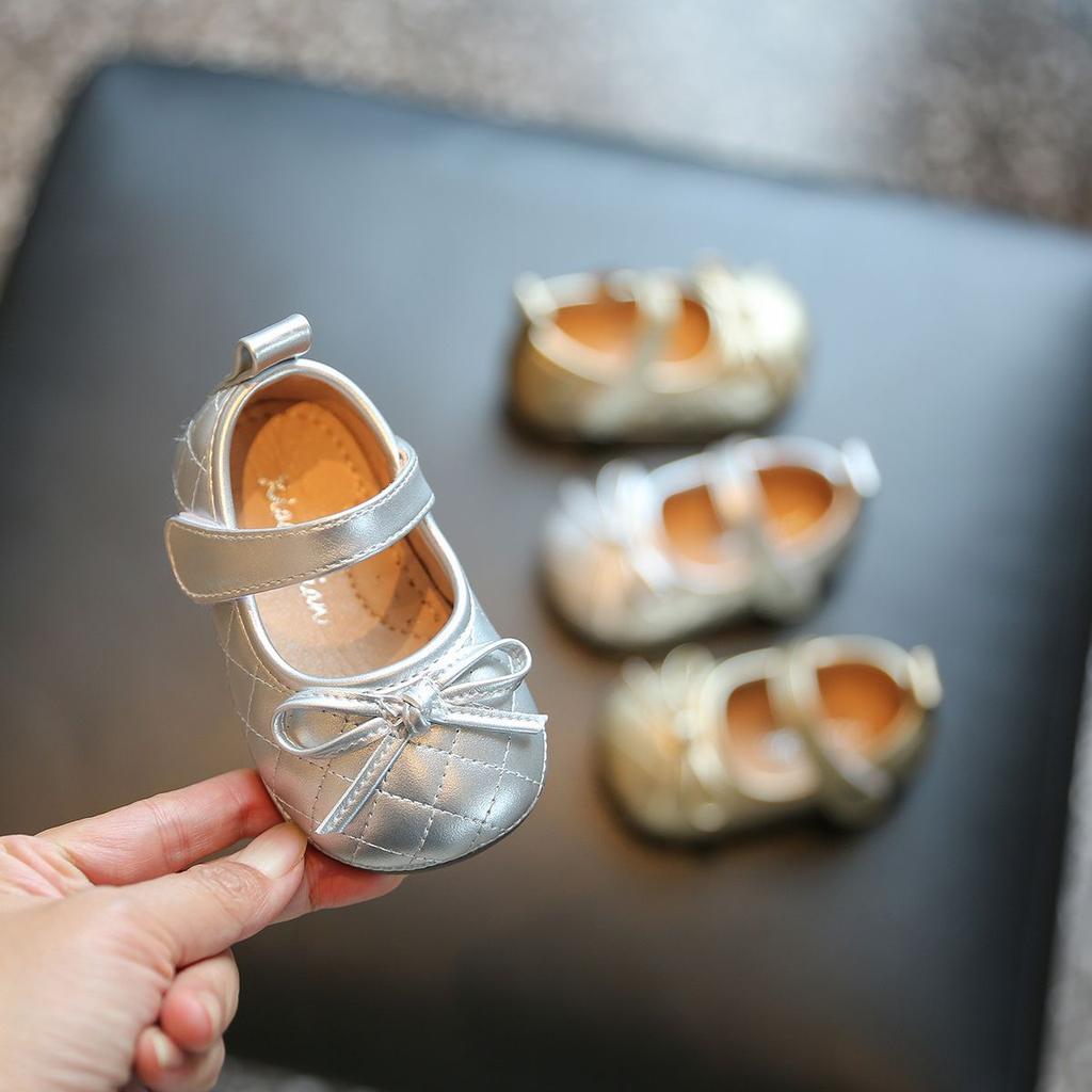 Туфли для девочки, туфли принцессы, детская обувь на мягкой подошве, обувь для малышей 1-2-3 лет, маленькие кожаные туфли, одинарные туфли, весна и лето