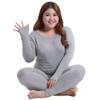 Thermal Underwear Ladies Suit Plus Velvet Plus Bottoming Shirt Qiuyi Long Trousers Thin Extra-large Pajamas