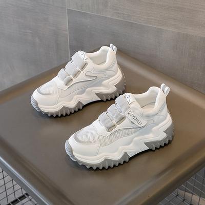 Кожаная женская обувь новая платформа-маффин 4,5 см спортивная и повседневная обувь