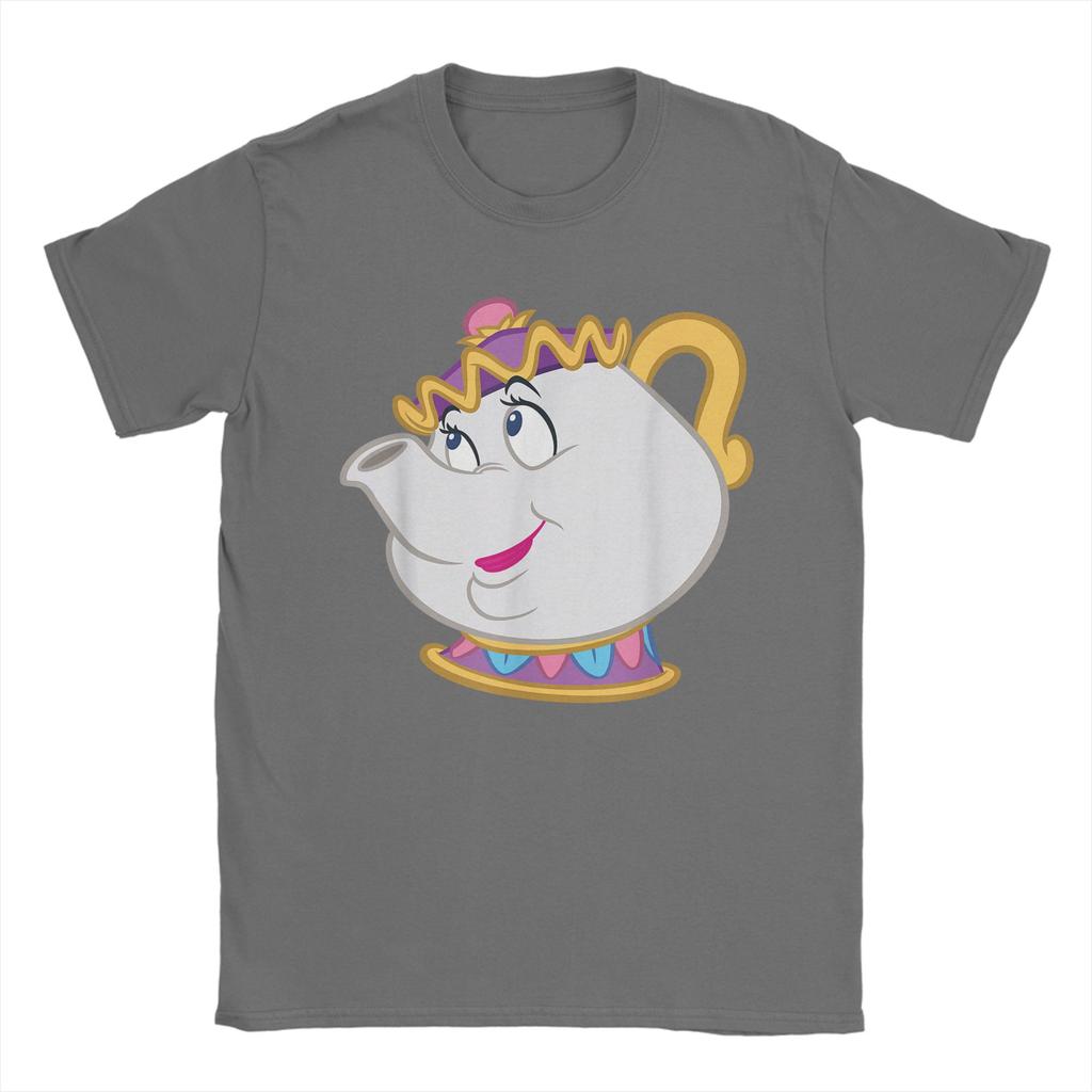 Beauty And The Beast Mrs Potts Big Face Costume Cotton T Shirt For Men Summer Streetwear Tshirts Tees Oversize Wholesale Tops