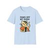Unisex Softstyle T-Shirt Grumpy Cat Humor Paws Off My Sushi Foodie Tee
