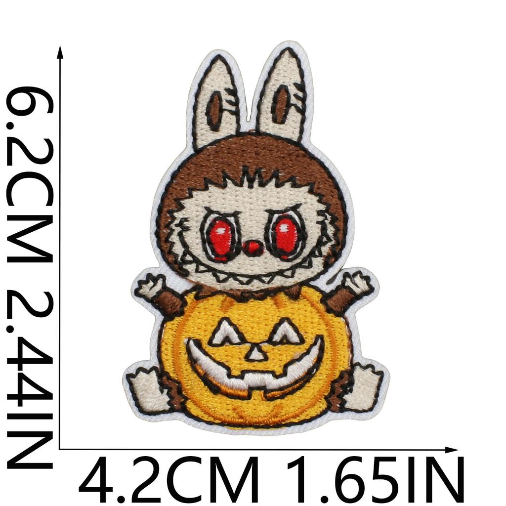 Animated Characters Cute Big Head Embroidery Cloth Sticker Bag Decoration Forest Elf Patch Sticker Heat Transfer Computer Embroidery