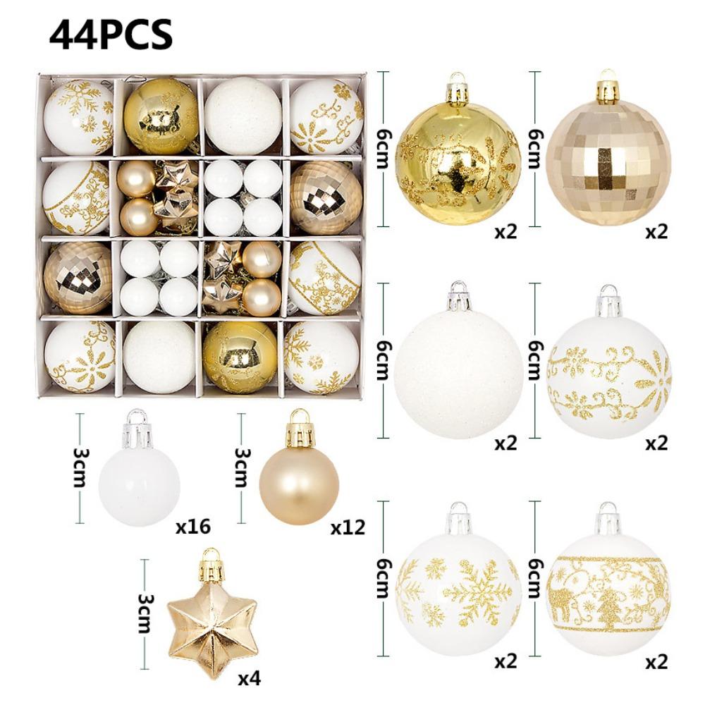 Новогоднее украшение на елку Пластиковый расписной шар Рождественские украшения Новая подвесная рождественская елка