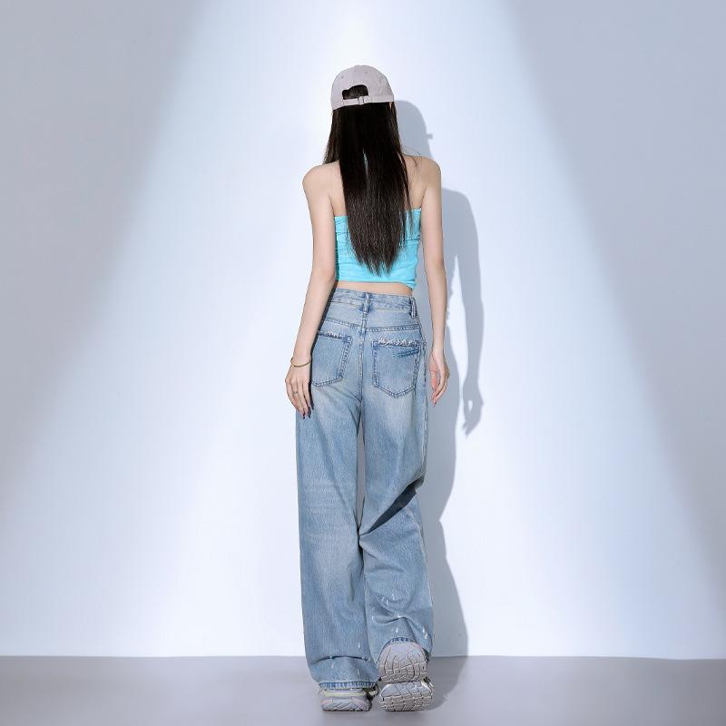 Wide-leg Jeans Women's Spring High Waist Wide-leg Jeans Women's Jeans Loose Straight Jeans Wide-leg Trousers Women
