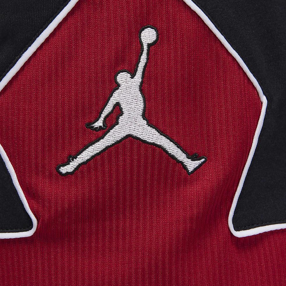 Jordan Шорты с высокой талией и завязками с цветными блоками, женские брюки, красные, черные DZ3353-010