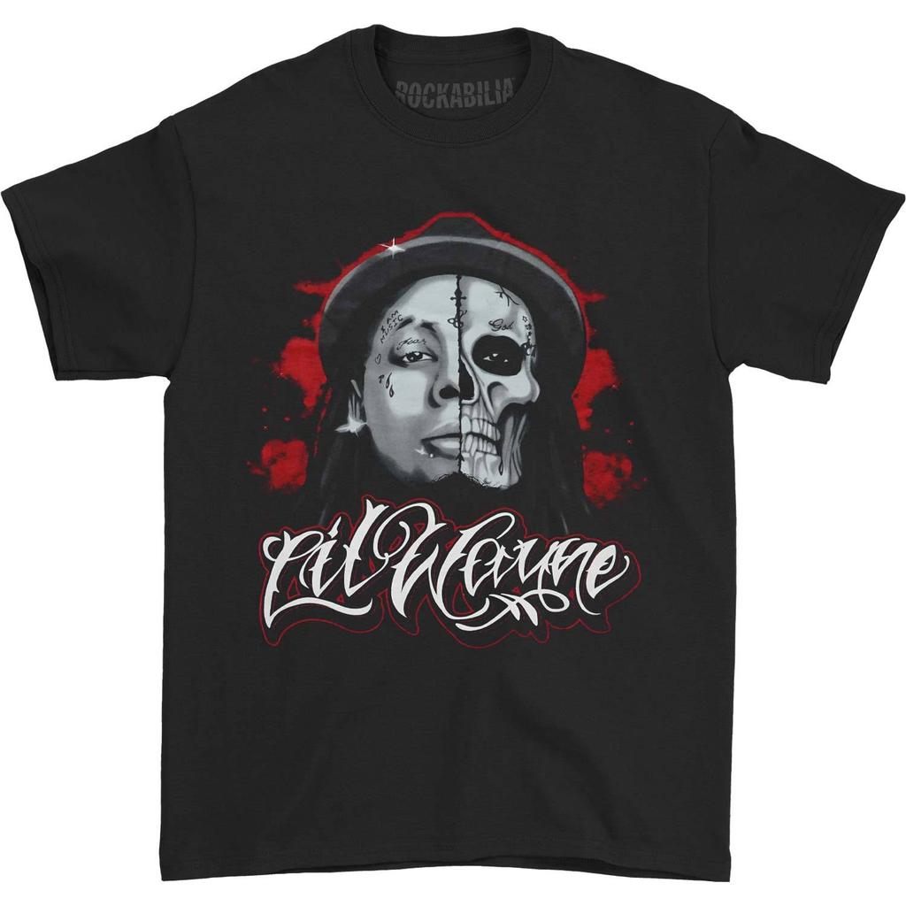 Lil Wayne Unisex Adult Skull Sketch Cotton T-Shirt