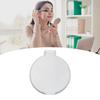 Одностороннее складное круглое зеркало пластиковое портативное компактное косметическое карманное зеркало белое