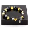 Stones and Minerals. Hematite + Citrine + Lava Bead Bracelet 8 Mm. Made In France.