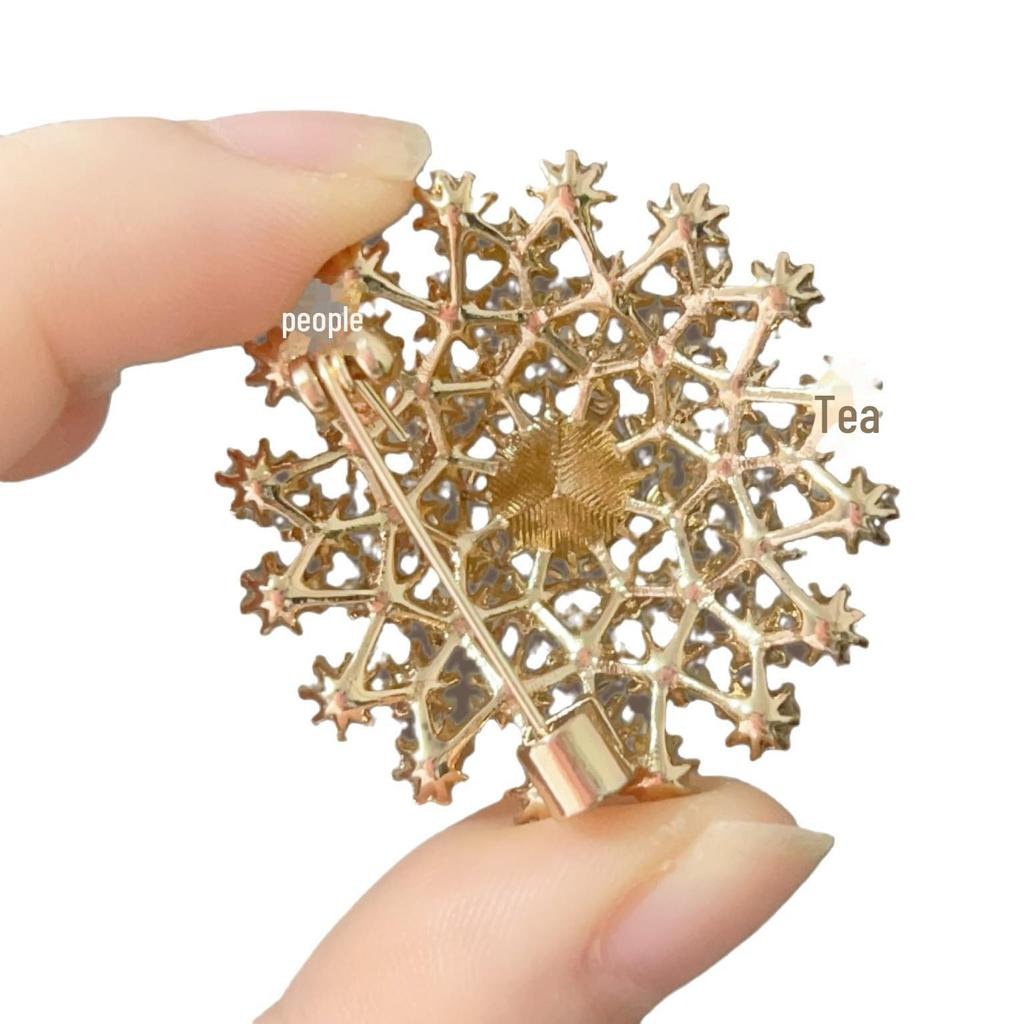 Роскошная цветная бриллиантовая брошь-одуванчик - элегантная женская милая булавка для одежды