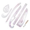 7pcs Multi-style Curve Sewing Set Sewing Machine Ruler Multi-function Sewing Tool Cutting Ruler Clothing Sample Metric Ruler