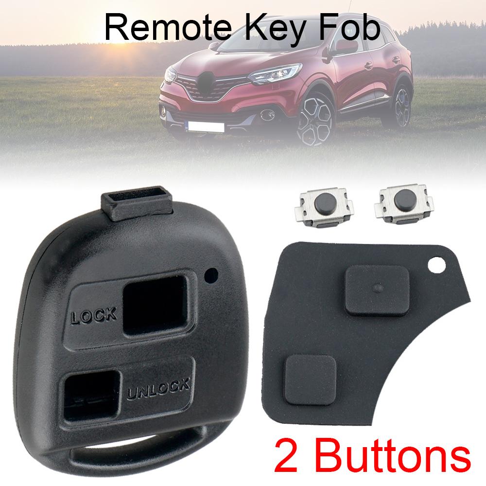 2/3-кнопочный корпус ключа для автомобиля, подходит для Toyota RAV4 Yaris Prado Corolla Land Cruiser Previa Tarago