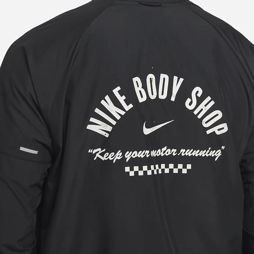 Nike Беговая куртка Dri-FIT Miler Азиатский размер 'Черный' Мужская DV9820-010