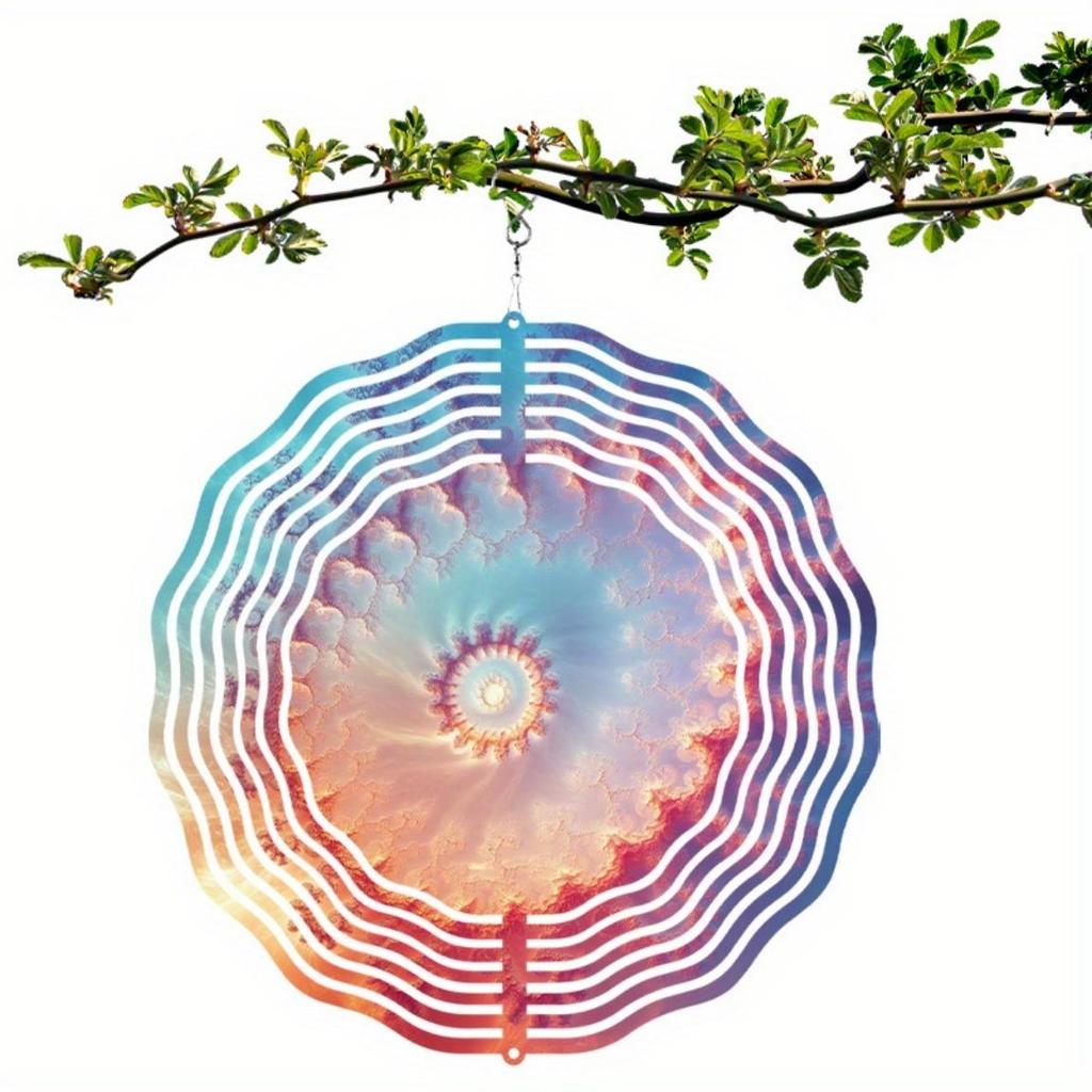 10-дюймовый колокольчик ветра для уличного декора, подвесной, для балкона, двора, сада, весенне-летний подарок для друзей и семьи