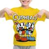 Детская одежда Детская аниме футболка Харадзюку Мальчики Девочки Мультяшные футболки Cuphead Mugman Принт Футболки Летние топы с коротким рукавом