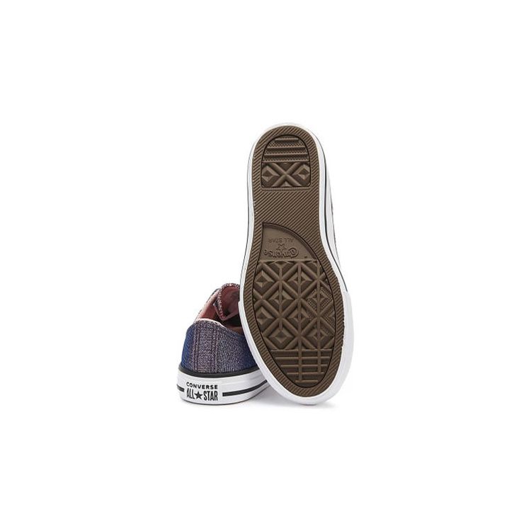Converse Chuck Taylor All Star Удобная повседневная носка Прочные дышащие низкие парусиновые кеды Детские кроссовки Фиолетовый Розовый 665102C