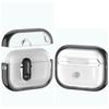 For Apple AirPods Pro / Pro 2 Case Clear Electroplated TPU PC Earbuds Cover with Lock Clasp / Carabiner