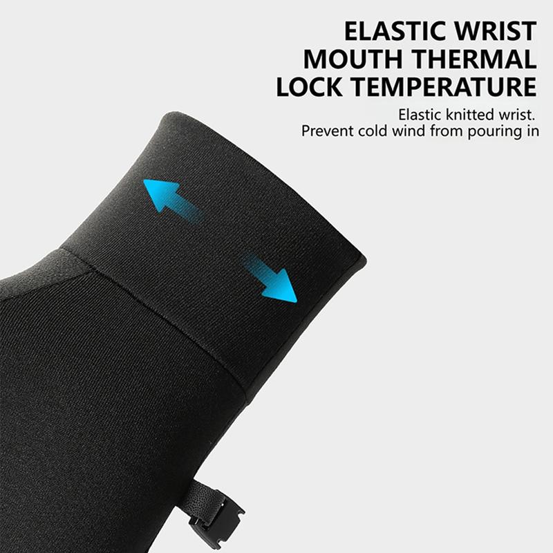 GTUBIKE Cycling Gloves Breathable Anti-Slip Thermal Gloves Touch Screen Winter Driving Hiking Skiing Bike Elastic Warm