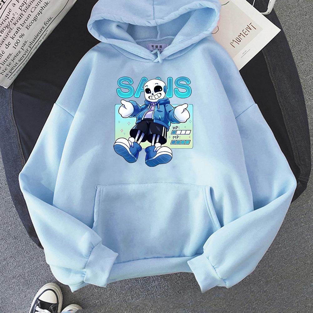 Undertale Sans Print Hoodies Men/women Winter Fleece Sweatshirts Manga Clothing Comfortable Crewneck Pullovers Casual Sudaderas