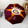 Galatasaray S .K Print Automatic Umbrella, 8 Rib Iron Frame, Plastic Handle, Suitable for Outdoor Travel &Daily , Ideal Gift