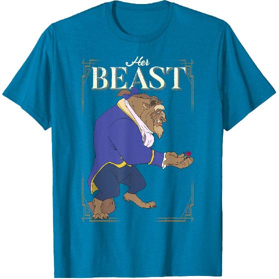 Disney Beauty and the Beast Her Beast Framed Portrait T-Shirt