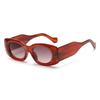 Luxury Fashion Oval Jelly Color Women Sunglasses Retro Gradient Shades Uv400 Men Wide Legs Sun Glasses