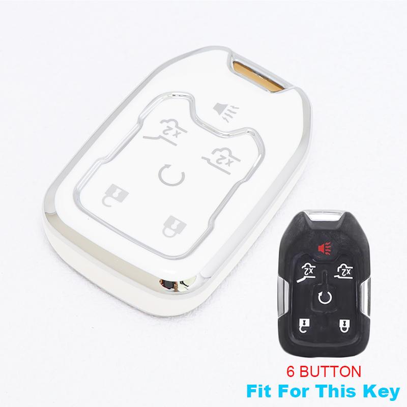 Корпус ключа с 5/6 кнопками, чехол-брелок, держатель для GMC Sierra Acadia Terrain Yukon для Chevrolet Silverado Suburban Tahoe, чехол для автомобильного ключа, смарт