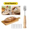 2025 New Wooden Handle Sourdough Bread Scoring Lame Bread Slashing Tool With 5Pcs Blades Bakers Lame Dough Scoring Knife