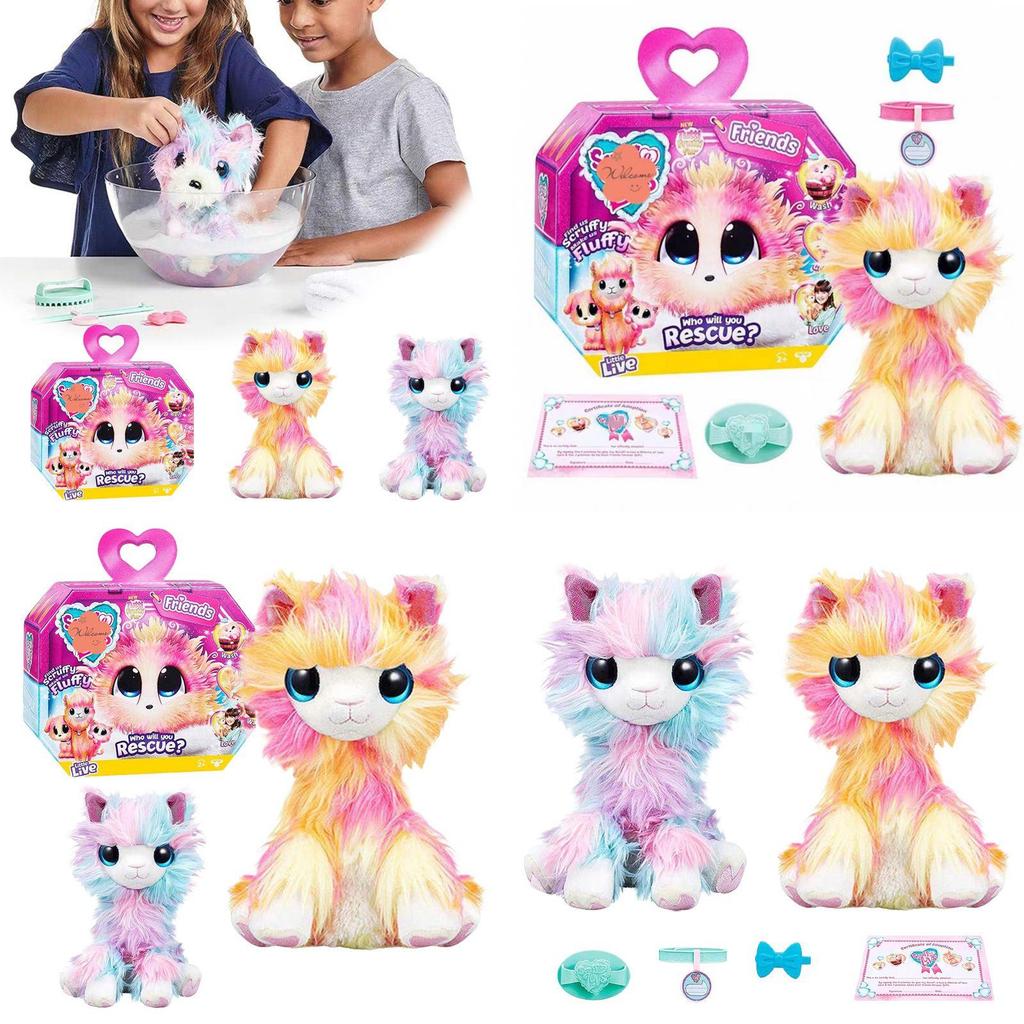 Очаровательная хлопковая кукла Skruff A Love, мягкая игрушка для детей с красочным дизайном единорога