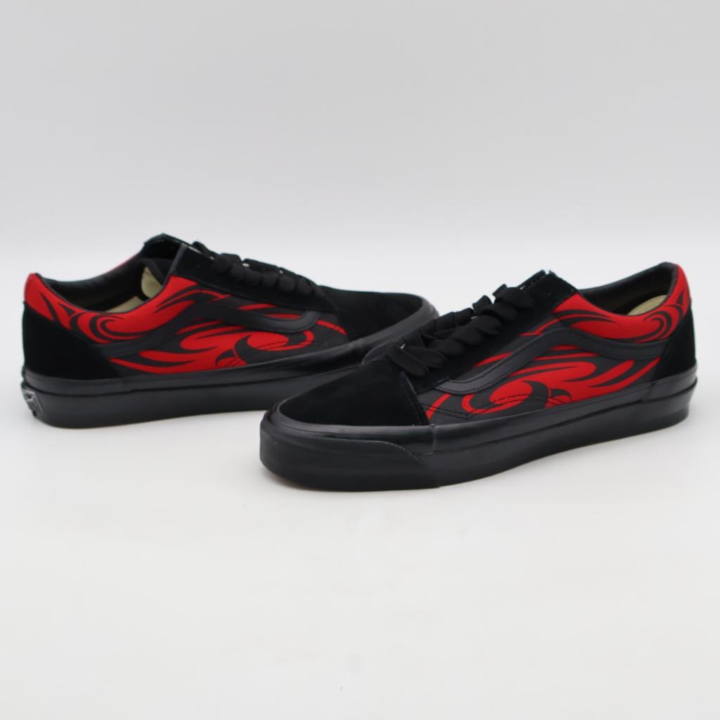 VN000D56458 Vans Premium Old Skool Y2K Пламя Черный Красный (Мужской)