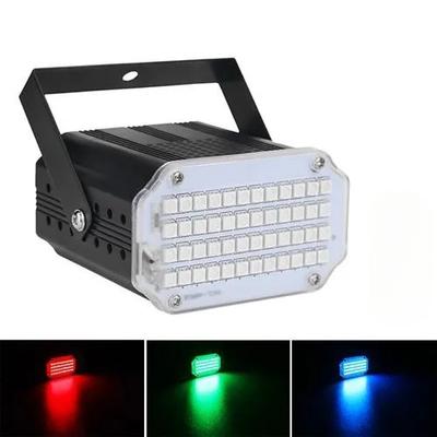 48 светодиодных стробоскопов Rgb, дискотека, DJ, вечеринка, праздник, Рождество, музыкальный клуб, звуковая активация, вспышка, сценический световой эффект