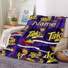 Custom Name Takis Fuego Theme Printed Blanket - Perfect for Couch, Bed, Travel & Outdoor Use | Machine Washable, Cozy & Durable.