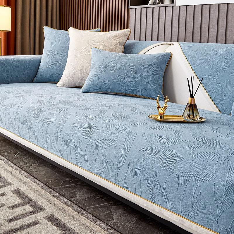 Доступная роскошная стильная диванная подушка, четыре сезона, синельная Нескользящая подушка, новая ткань для чехла на диван для гостиной