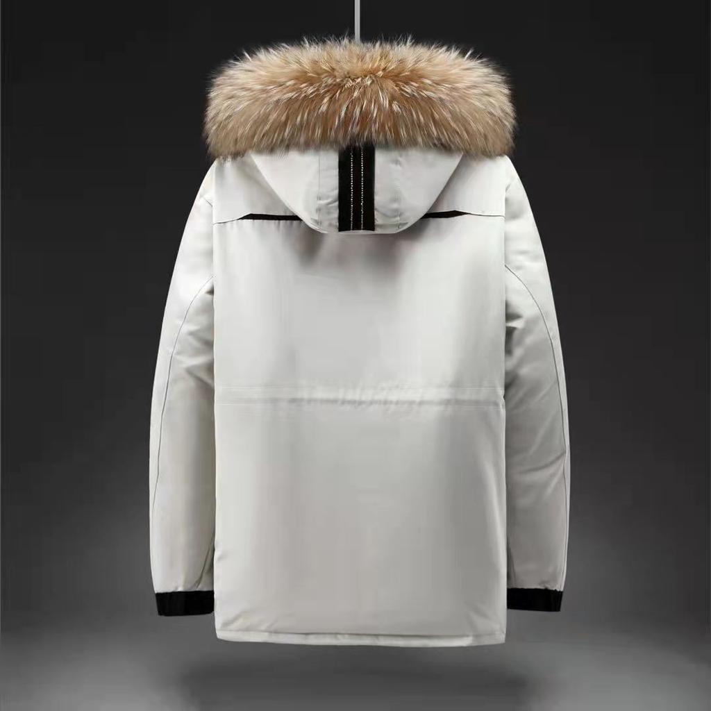 New Winter Men's Down Jacket Mid-length Couple Tooling Down Jacket